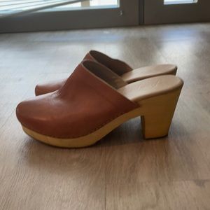 Free People High Heeled Clogs